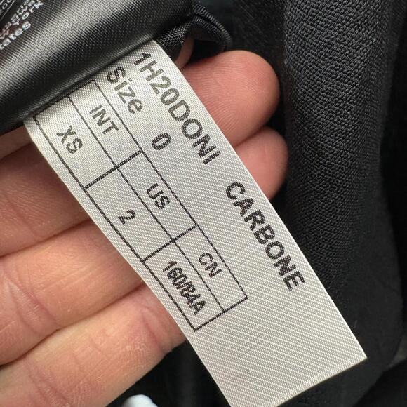 ba & sh Bash Womens XS Black Blazer Textured One Button Fits Larger EUC - Picture 10 of 11